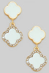 Every Time I Leave Drop Clover Earrings White-[option4]-[option5]-Cute-Trendy-Shop-Womens-Boutique-Clothing-Store