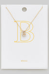 Let's Get Personal Initial Necklace B-[option4]-[option5]-Cute-Trendy-Shop-Womens-Boutique-Clothing-Store