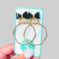 Black Tie Party Hoop Earrings-[option4]-[option5]-Cute-Trendy-Shop-Womens-Boutique-Clothing-Store