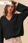 By My Side V Neck Black Sweater-[option4]-[option5]-Cute-Trendy-Shop-Womens-Boutique-Clothing-Store