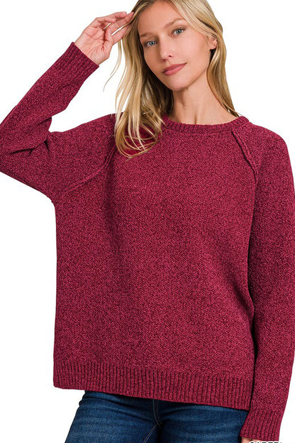 Cloud Nine Raglan Sweatshirt-Burgundy-SMALL-[option4]-[option5]-Cute-Trendy-Shop-Womens-Boutique-Clothing-Store