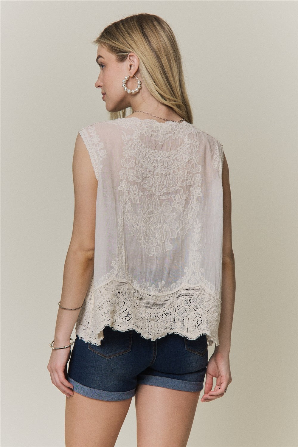 Lacey Elegance White Summer Top-Beige-SMALL/MEDIUM-[option4]-[option5]-Cute-Trendy-Shop-Womens-Boutique-Clothing-Store