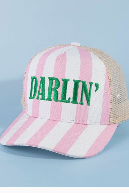 Darlin' Pink Striped Cap-[option4]-[option5]-Cute-Trendy-Shop-Womens-Boutique-Clothing-Store