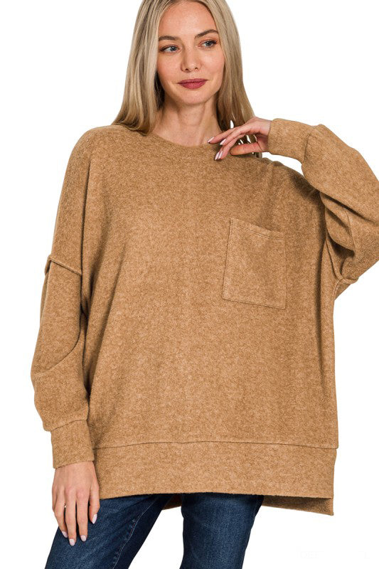 All About That Touch Drop Shoulder Sweater Top-[option4]-[option5]-Cute-Trendy-Shop-Womens-Boutique-Clothing-Store