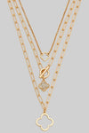 Triple Clover Layered Necklace-[option4]-[option5]-Cute-Trendy-Shop-Womens-Boutique-Clothing-Store