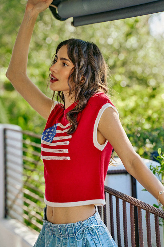 Celebrate America Red Flag Shirt-[option4]-[option5]-Cute-Trendy-Shop-Womens-Boutique-Clothing-Store