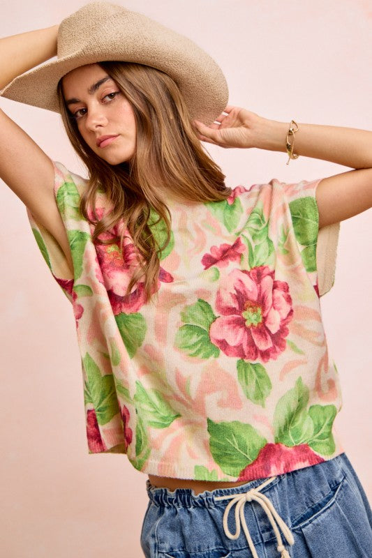 Something Going On Floral Print Top-[option4]-[option5]-Cute-Trendy-Shop-Womens-Boutique-Clothing-Store