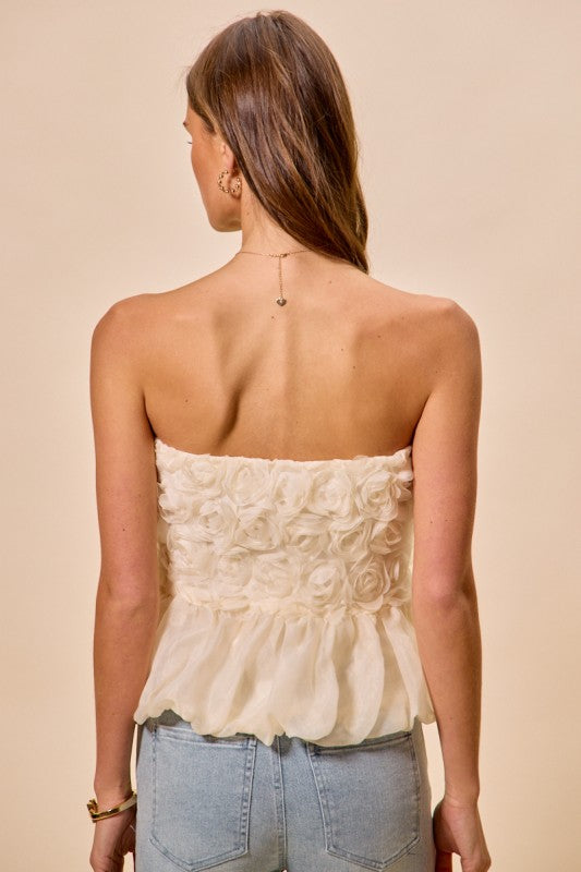 White Roses Peplum Top-[option4]-[option5]-Cute-Trendy-Shop-Womens-Boutique-Clothing-Store