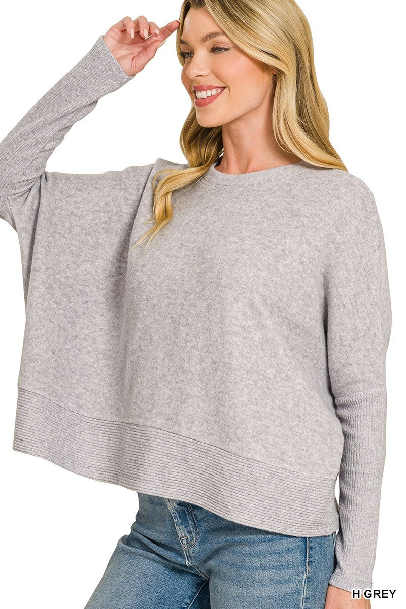 CloudKnit Cozy Melange Top-Cute-Trendy-Shop-Womens-Boutique-Clothing-Store
