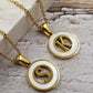 Mother of Pearl Initial Shell Pendant Necklace-[option4]-[option5]-Cute-Trendy-Shop-Womens-Boutique-Clothing-Store