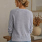 The Everyday Waffle Knit Pullover-Cute-Trendy-Shop-Womens-Boutique-Clothing-Store