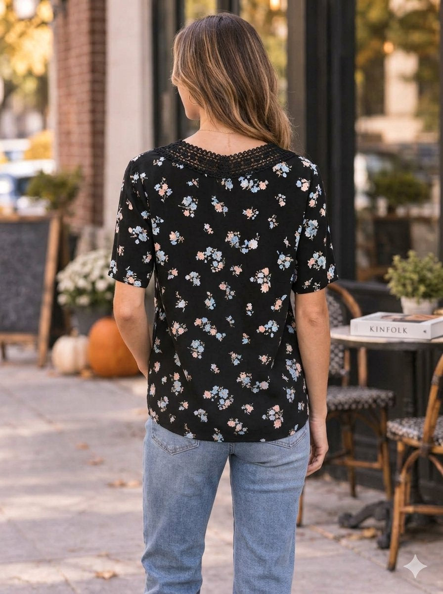 Whispering Wilflower Floral Blouse-Cute-Trendy-Shop-Womens-Boutique-Clothing-Store