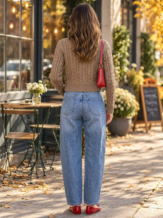 The Espresso Cable Knit Cropped Cardigan-Cute-Trendy-Shop-Womens-Boutique-Clothing-Store