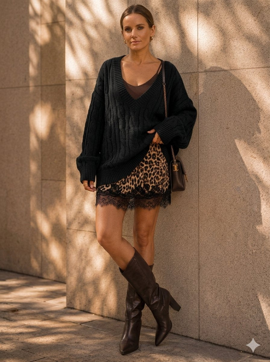 Wild & Free Lace-Trim Leopard Mini Skirt-Cute-Trendy-Shop-Womens-Boutique-Clothing-Store