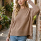 CloudKnit Cozy Melange Top-Mocha-SMALL/MEDIUM-Cute-Trendy-Shop-Womens-Boutique-Clothing-Store