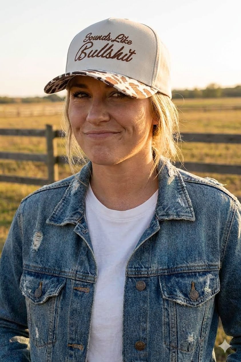 "Sounds Like Bullsh*t" Ballcap-[option4]-[option5]-Cute-Trendy-Shop-Womens-Boutique-Clothing-Store