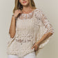 Boho Blossom Crochet Poncho Top-Cute-Trendy-Shop-Womens-Boutique-Clothing-Store