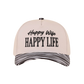 "Happy Wife, Happy Life" Two-Tone Cap