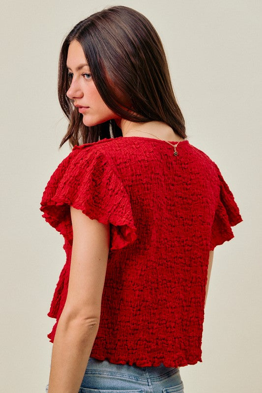 It All Makes Sense Red Ruffle Top-[option4]-[option5]-Cute-Trendy-Shop-Womens-Boutique-Clothing-Store