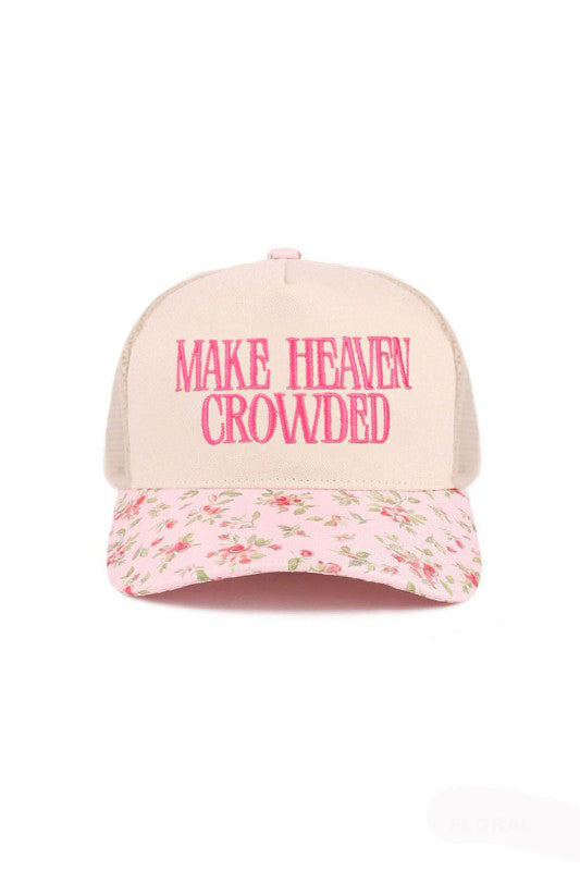 "Make Heaven Crowded" Cap-Floral-[option4]-[option5]-Cute-Trendy-Shop-Womens-Boutique-Clothing-Store