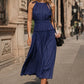 Midnight Elegance Tiered Halter Maxi Dress-[option4]-[option5]-Cute-Trendy-Shop-Womens-Boutique-Clothing-Store