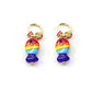 Rainbow Striped Glass Fish Huggie Earrings-Cute-Trendy-Shop-Womens-Boutique-Clothing-Store