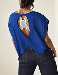 Let's Get Physical Royal Blue Yoga T-Shirt-[option4]-[option5]-Cute-Trendy-Shop-Womens-Boutique-Clothing-Store