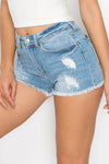 Beach Party Light Blue Denim Shorts *Online & In Store*-[option4]-[option5]-Cute-Trendy-Shop-Womens-Boutique-Clothing-Store