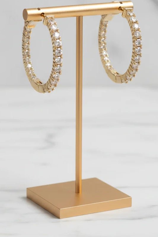 Everyday Sparkles Small Hoop Earrings-[option4]-[option5]-Cute-Trendy-Shop-Womens-Boutique-Clothing-Store