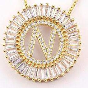 Radiant Gold Initial Necklace A - W-N-Cute-Trendy-Shop-Womens-Boutique-Clothing-Store