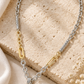 Sorrento Asymmetric Cable & Paperclip Necklace
