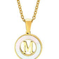Mother of Pearl Initial Shell Pendant Necklace-M-[option4]-[option5]-Cute-Trendy-Shop-Womens-Boutique-Clothing-Store