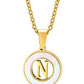 Mother of Pearl Initial Shell Pendant Necklace-N-[option4]-[option5]-Cute-Trendy-Shop-Womens-Boutique-Clothing-Store
