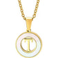 Mother of Pearl Initial Shell Pendant Necklace-T-[option4]-[option5]-Cute-Trendy-Shop-Womens-Boutique-Clothing-Store