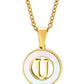 Mother of Pearl Initial Shell Pendant Necklace-U-[option4]-[option5]-Cute-Trendy-Shop-Womens-Boutique-Clothing-Store