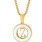 Mother of Pearl Initial Shell Pendant Necklace-Z-[option4]-[option5]-Cute-Trendy-Shop-Womens-Boutique-Clothing-Store
