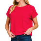 Important Decision Crop Tee Shirt Top-Red-SMALL-[option4]-[option5]-Cute-Trendy-Shop-Womens-Boutique-Clothing-Store