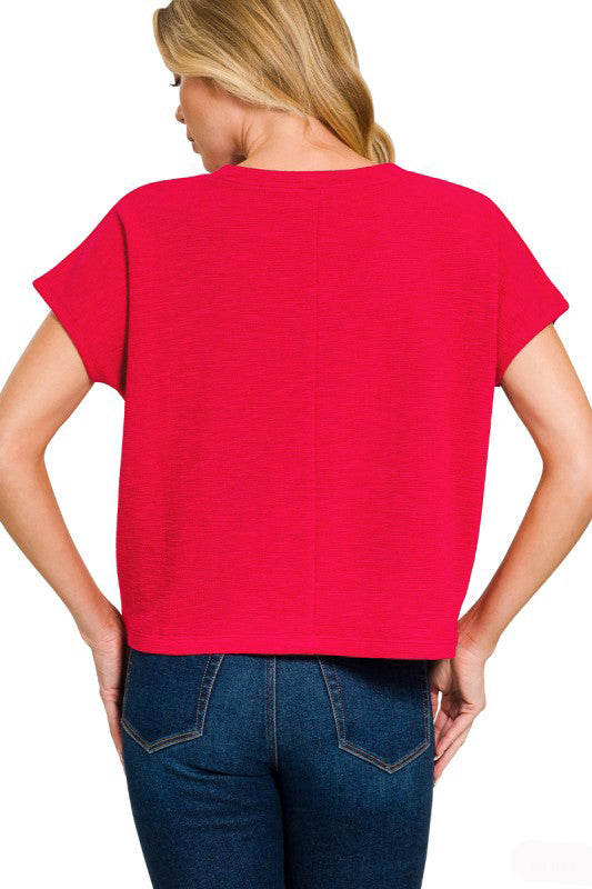 Important Decision Crop Tee Shirt Top-[option4]-[option5]-Cute-Trendy-Shop-Womens-Boutique-Clothing-Store