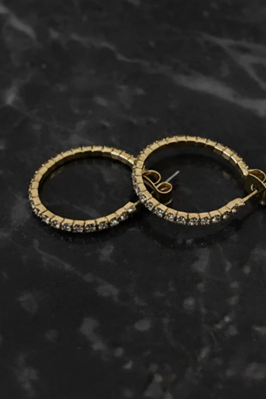 Let The Sparkle In Crystal Hoop Earrings-Gold-[option4]-[option5]-Cute-Trendy-Shop-Womens-Boutique-Clothing-Store