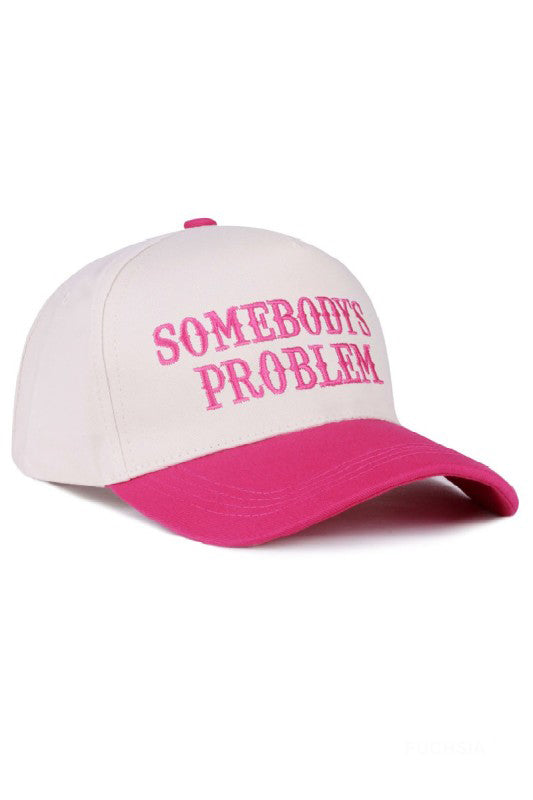 "Somebody's Problem" Cap-Fuschia-[option4]-[option5]-Cute-Trendy-Shop-Womens-Boutique-Clothing-Store