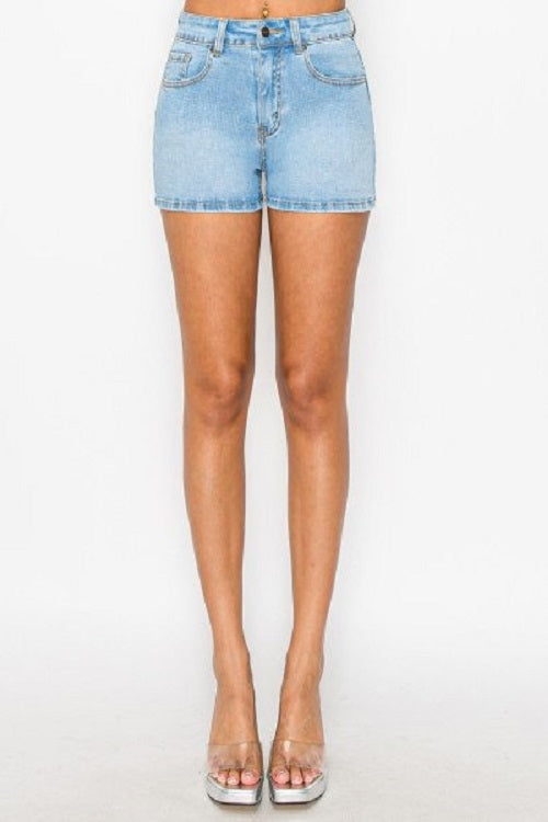 Kick It Up Light Denim Shorts-[option4]-[option5]-Cute-Trendy-Shop-Womens-Boutique-Clothing-Store