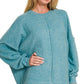One Big Hug Oversized Sweater-Lt. Teal-SMALL/MEDIUM-[option4]-[option5]-Cute-Trendy-Shop-Womens-Boutique-Clothing-Store