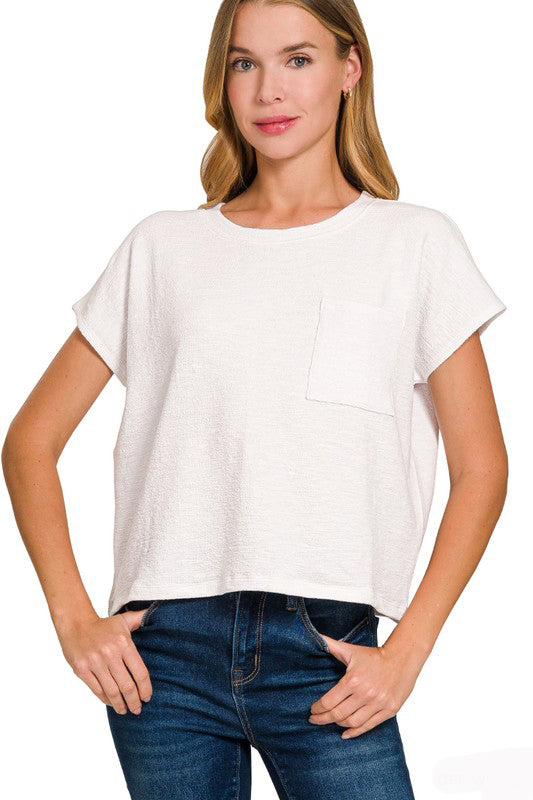 Important Decision Crop Tee Shirt Top-White-SMALL-[option4]-[option5]-Cute-Trendy-Shop-Womens-Boutique-Clothing-Store