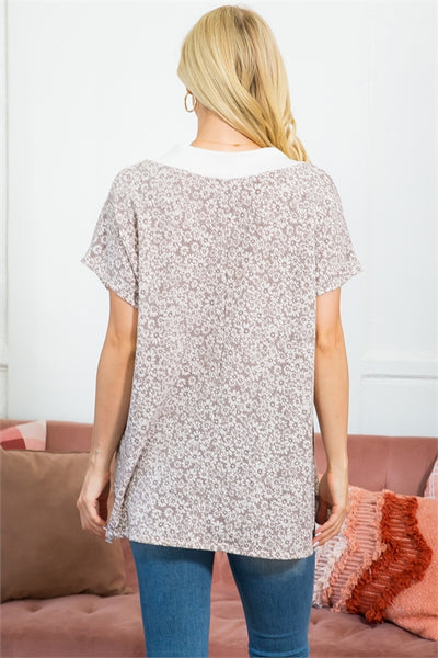 Take Your Time Taupe Floral Top-[option4]-[option5]-Cute-Trendy-Shop-Womens-Boutique-Clothing-Store